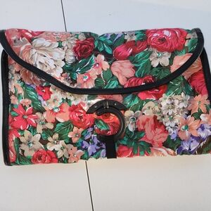 Craft Travel Organizer - Floral Design Toiletries Pouch Bag